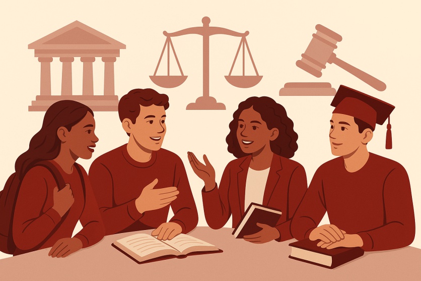Georgia college students in legal discussion